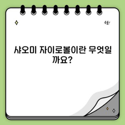샤오미 자이로볼 완벽 가이드: 기능, 사용법, 그리고 구매 가이드
