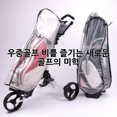 우중골프, 비를 즐기는 새로운 골프의 미학 🌧️