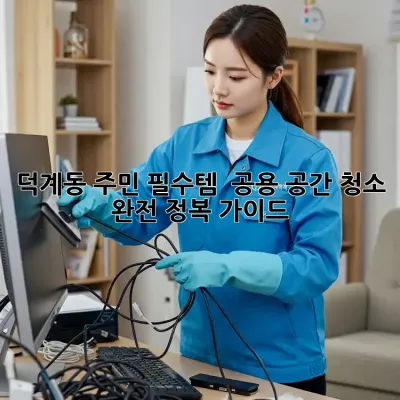 덕계동 주민 필수템! ✨ 공용 공간 청소 완전 정복 가이드 🧹