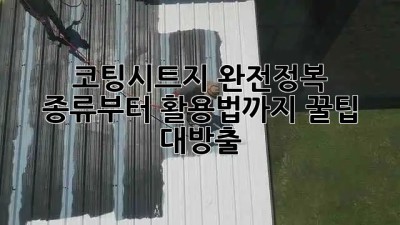 ✨ 코팅시트지 완전정복: 종류부터 활용법까지! 꿀팁 대방출 🍯