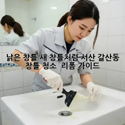 낡은 창틀, 새 창틀처럼! 서산 갈산동 창틀 청소 & 리폼 가이드